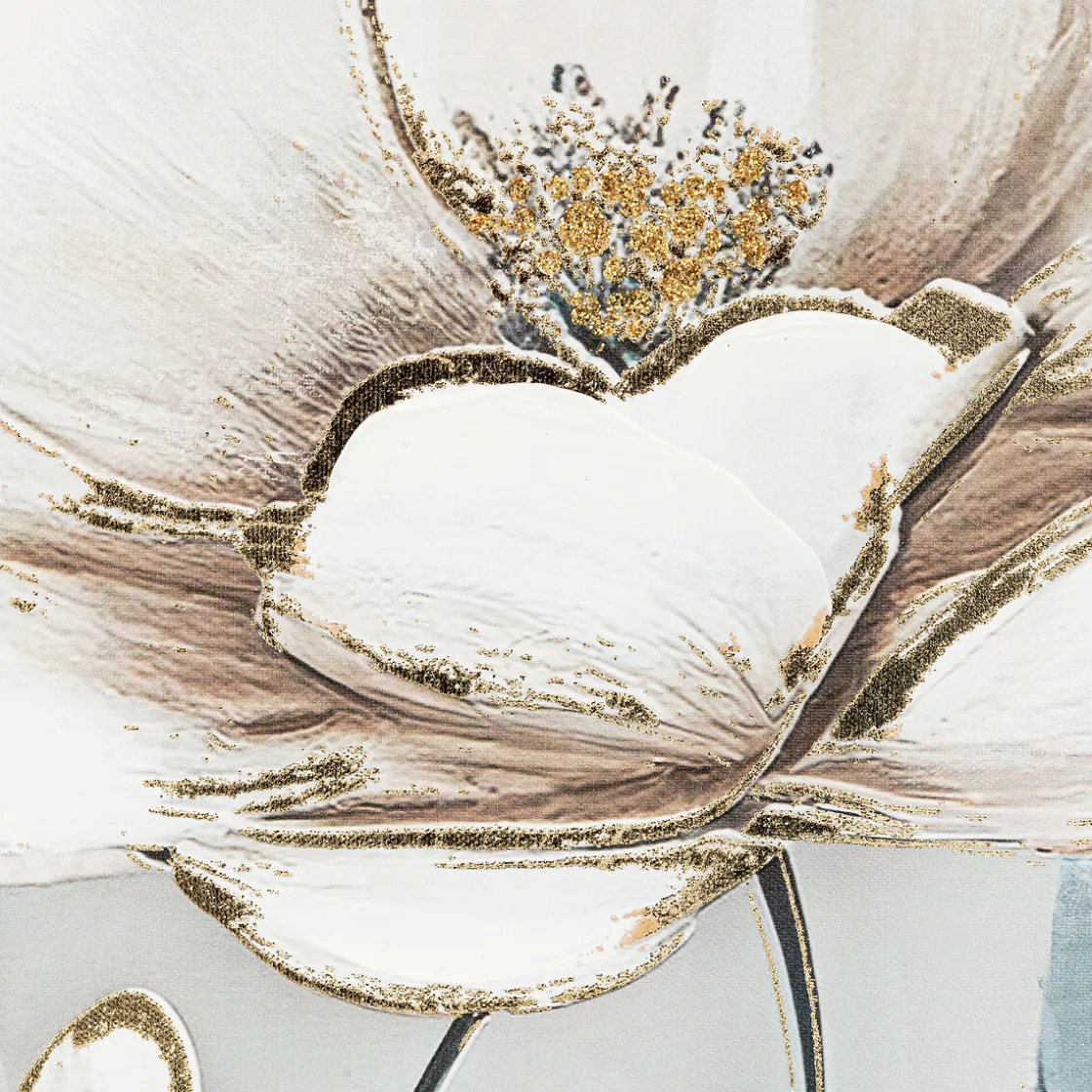 atmosphera Lienzos Y Cuadros Decorativos>Cuadro decorativo con relieve de flores MARGARET