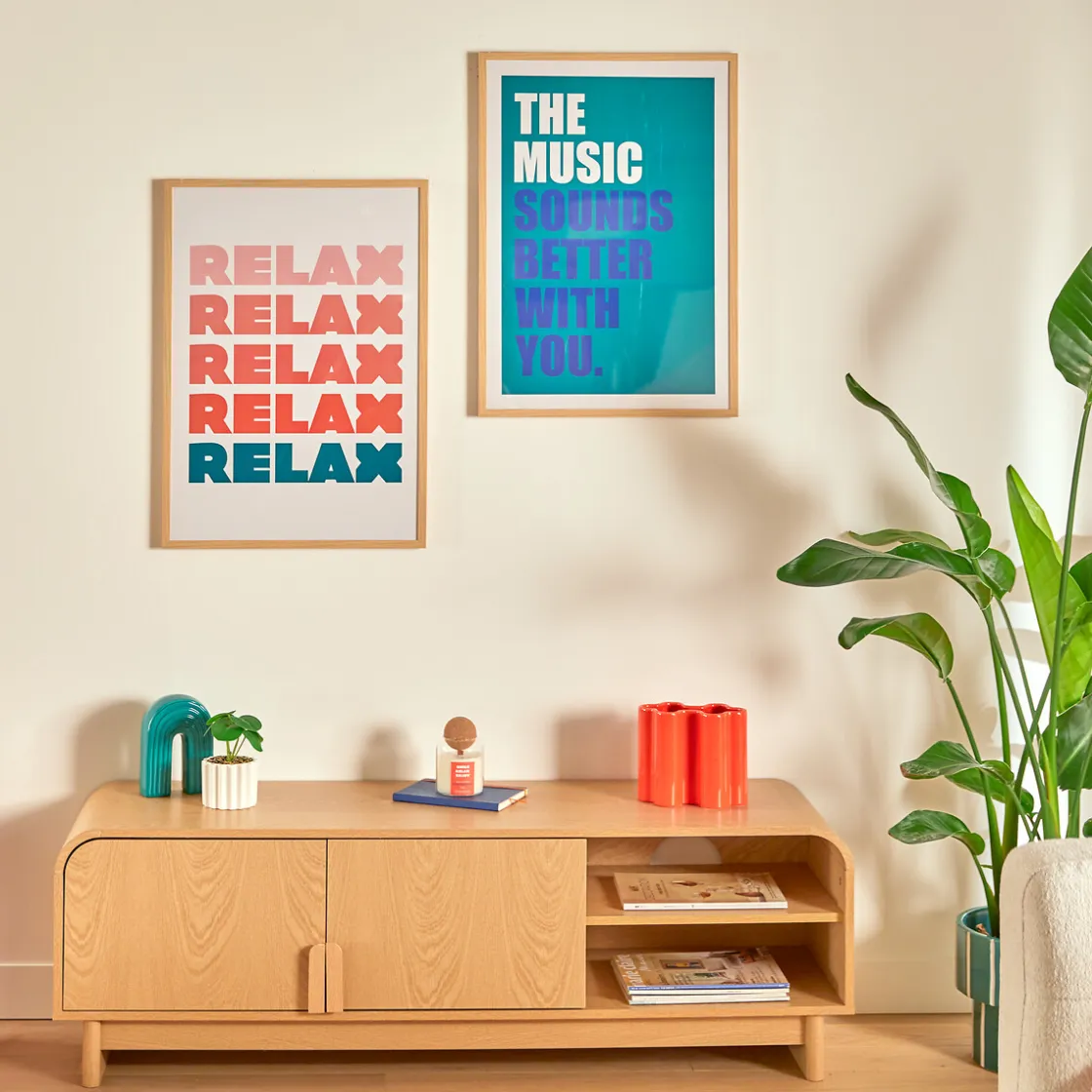 atmosphera Lienzos Y Cuadros Decorativos>Cuadro decorativo music DARIUS verde 50x70cm