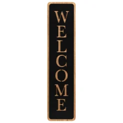 atmosphera Accesorios|Estilo Industrial>Cuadro decorativo welcome de mdf negro