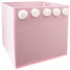 atmosphera4kids Almacenamiento>Cubo De Almacenaje C/Pompones 29x29Cm
