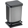 Botes De Basura Y Contenedores De Reciclaje>Cubo De Basura Con Pedal 20L Carbono