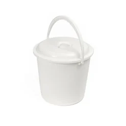 Botes De Basura Y Contenedores De Reciclaje>Cubo De Basura Con Tapa 16L Europa Blanco