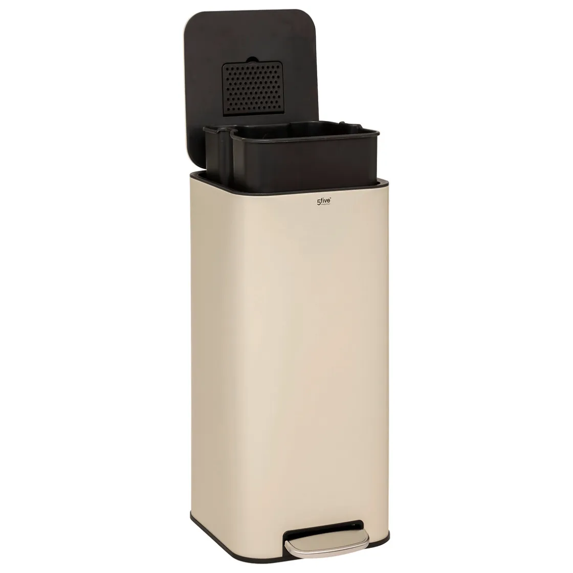 Botes De Basura Y Contenedores De Reciclaje>Cubo de basura DELTA beige 30L