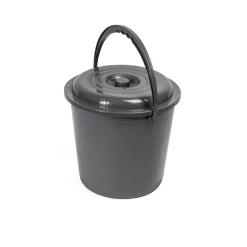 Botes De Basura Y Contenedores De Reciclaje>Cubo de basura EUROPA gris oscuro 16L