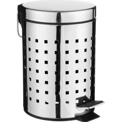 5five Cubos>Cubo De Basura P/Baño Acero Inox. 3L
