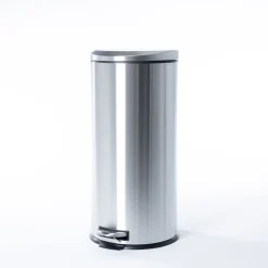 Botes De Basura Y Contenedores De Reciclaje>Cubo De Basura Plateado Soft Close 30L