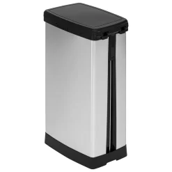 Botes De Basura Y Contenedores De Reciclaje>Cubo de basura plateado softclose 40L