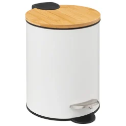 5five Cubos>Cubo MODERN blanco de metal softclose 3L