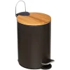 5five Cubos>Cubo MODERN negro de metal softclose 3L