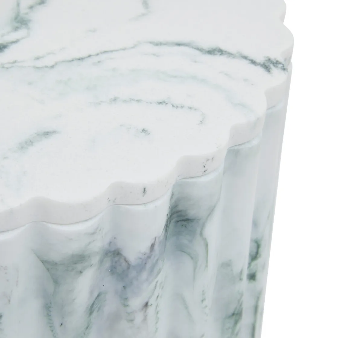 5five Cubos>Cubo wc MARBY blanco de poliresina 5L