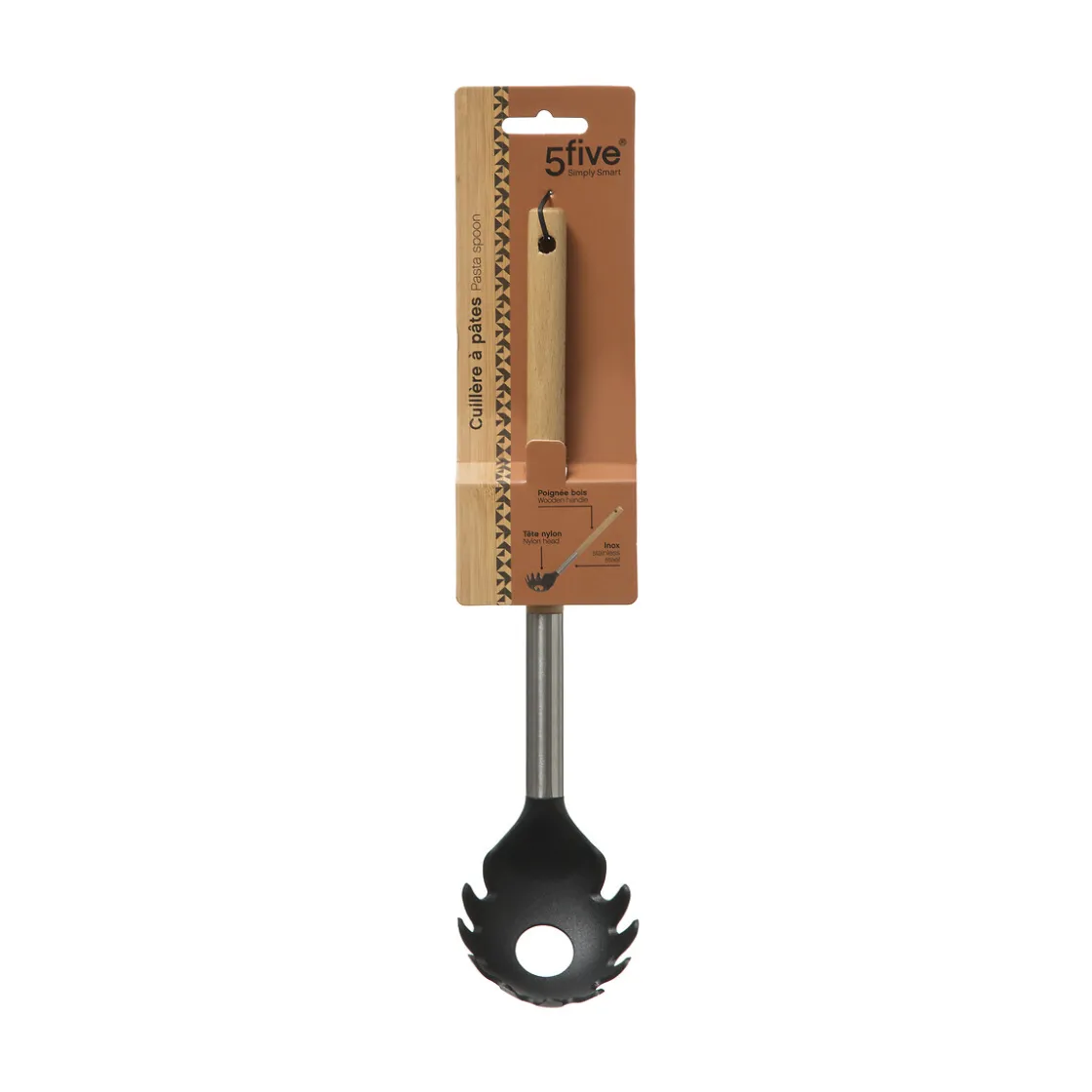 5five Utensilios Para Servir>Cuchara Para Pasta Mango De Madera