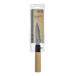 5five Placas Calefactoras Y Tablas De Cortar>Cuchillo De Verduras Con Mango De Bambú
