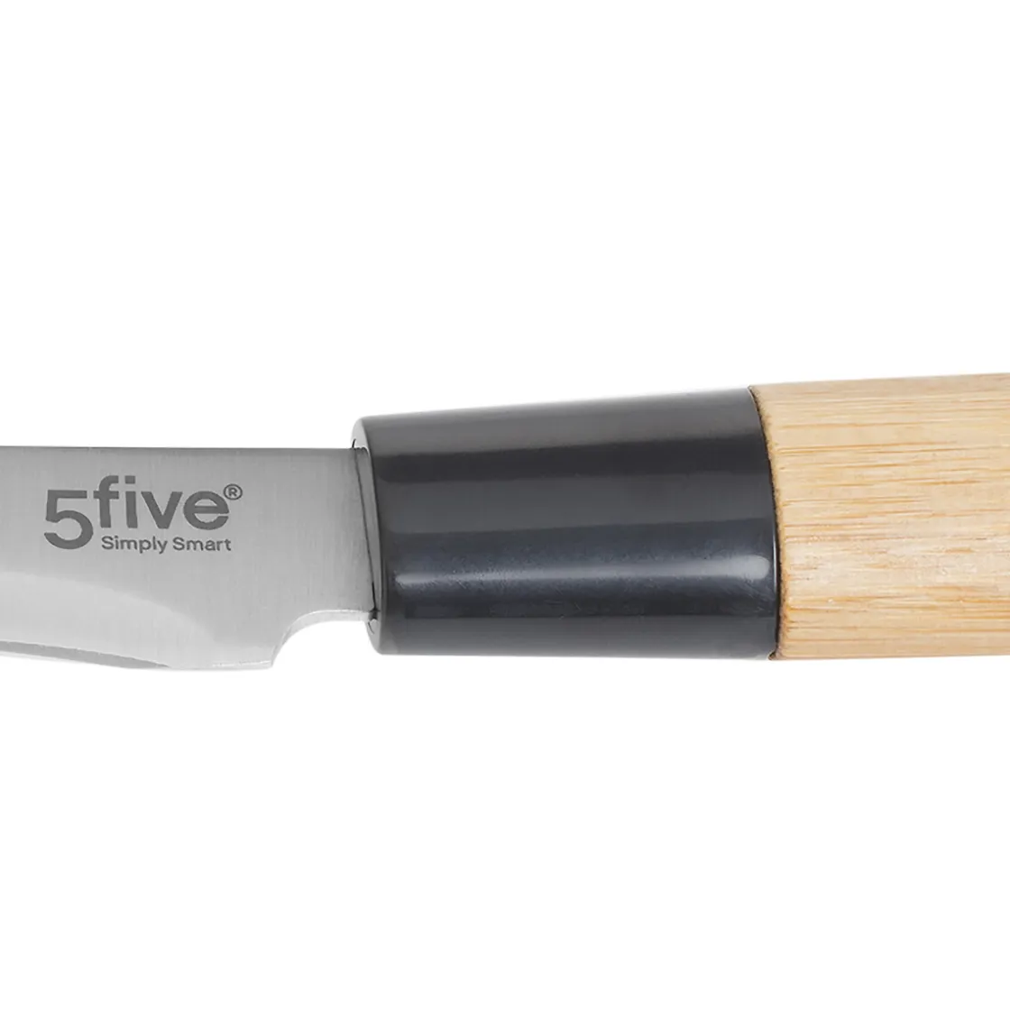 5five Placas Calefactoras Y Tablas De Cortar>Cuchillo De Verduras Con Mango De Bambú