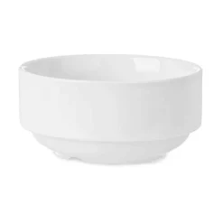 Cuencos, Fuentes Y Ensaladeras>Cuenco Apilable Blanco De Porcelana 42cl