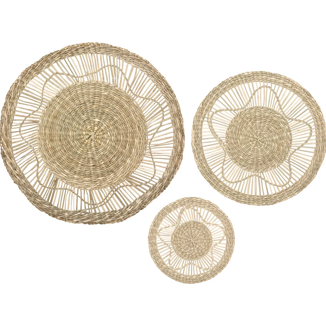 atmosphera Lienzos Y Cuadros Decorativos|Estilo Rústico>Decoración De Pared Seagrass 18/28/38Cm