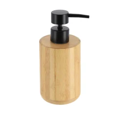 Accesorios De Lavabo>Dispenador Jabón Líquido Redondo De Bambú