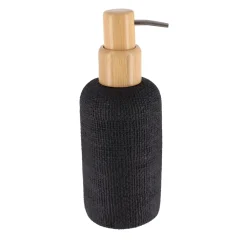 Accesorios De Lavabo>Dispensador de jabón liquido efecto malla negro