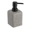 Accesorios De Lavabo>Dispensador de jabón líquido gris efecto piedra