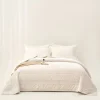 hôma Edredones Y Colchas>Edredón IVREA beige de terciopelo 220x240cm