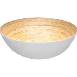 5five Cuencos, Fuentes Y Ensaladeras>Ensaladera De Bambú Blanca 30Cm