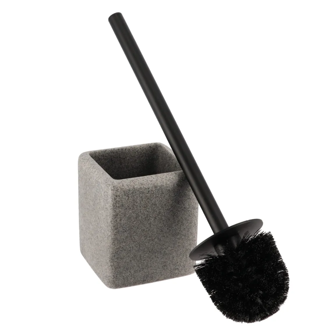 Soportes Papel Higiénico Y Portarrollos>Escobilla De Baño Gris Efecto Piedra