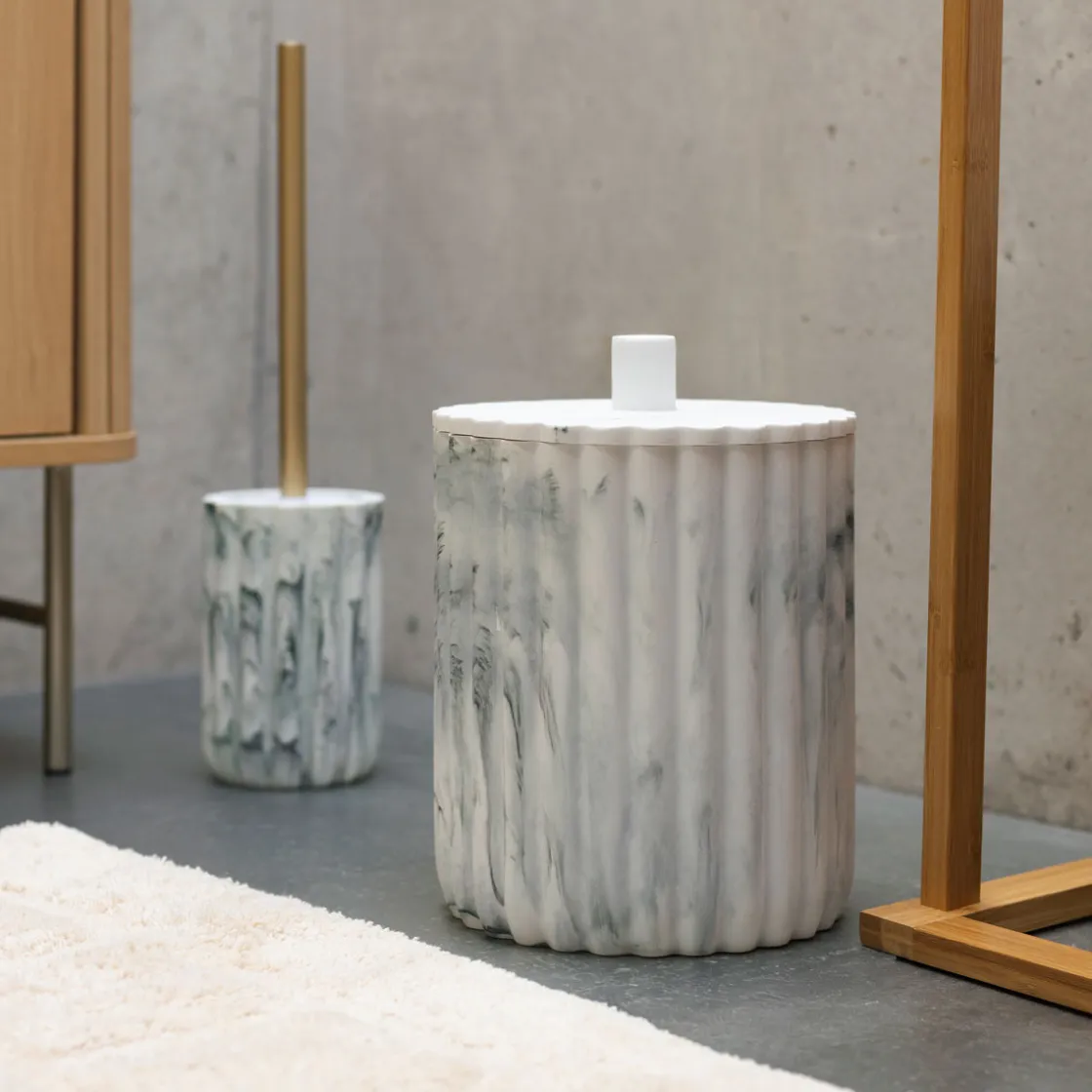 5five Accesorios De Baño>Escobilla wc MARBY blanco de poliresina