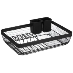 Encimera Y Lavavajillas>Escurreplatos Metal Negro 43x32x13.5Cm