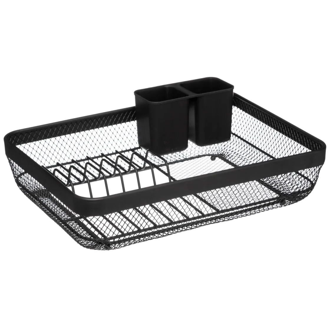Encimera Y Lavavajillas>Escurreplatos Metal Negro 43x32x13.5Cm