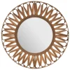 atmosphera Espejos|Estilo Étnico>Espejo De Pared Eve De Bambú Beige 93Cm