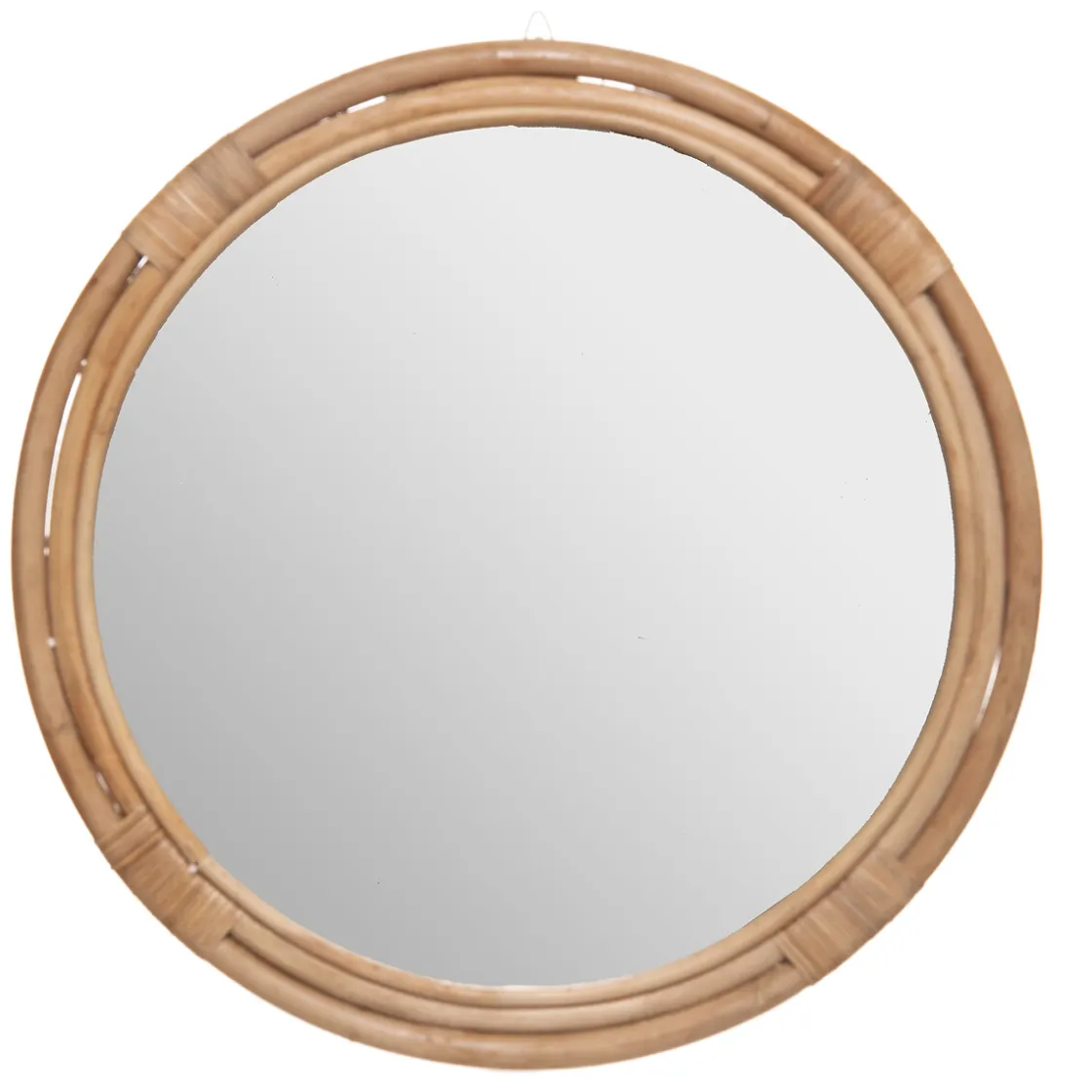 atmosphera Espejos>Espejo De Pared Farah Ratán Beige 60Cm