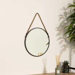 atmosphera Espejos>Espejo de pared redondo metal 38Cm