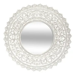 5five Espejos>Espejo De Pared Ritual Mdf Blanco 90Cm