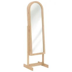 atmosphera Espejos>Espejo De Pie Beige Con Joyero