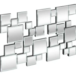 atmosphera Espejos>Espejo decorativo JANDIRA plateado 60x38cm