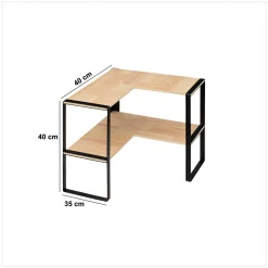 5five Encimera Y Lavavajillas>Esquinera 2 niveles Madera
