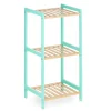 Mobiliario>Estante con 3 baldas verde de bambú 70cm