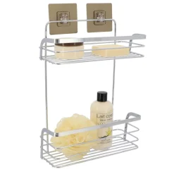 Accesorios De Baño>Estante De Baño C/2 Niveles Acero Inox.