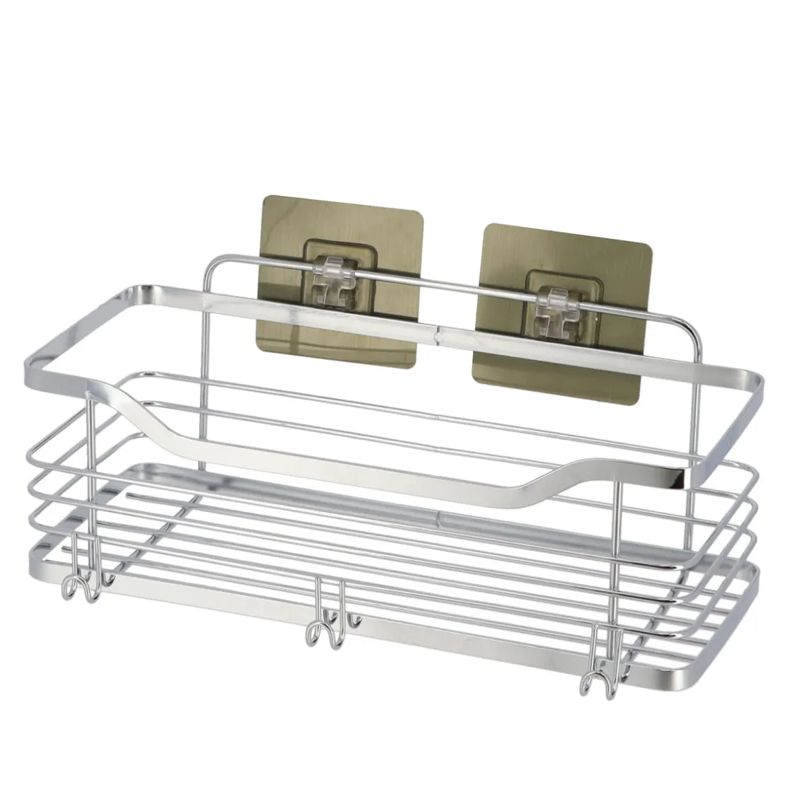 Accesorios De Baño>Estante De Baño C/Adhesivo Acero Inox.