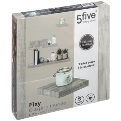 5five Armarios, Estantes Y Estanterías.>Estante Flotante Mdf Roble Gris