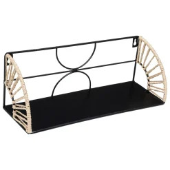 atmosphera Lienzos Y Cuadros Decorativos|Estilo Étnico>Estante MILEVA negra 37cm