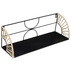 atmosphera Lienzos Y Cuadros Decorativos|Estilo Étnico>Estante MILEVA negra 42cm
