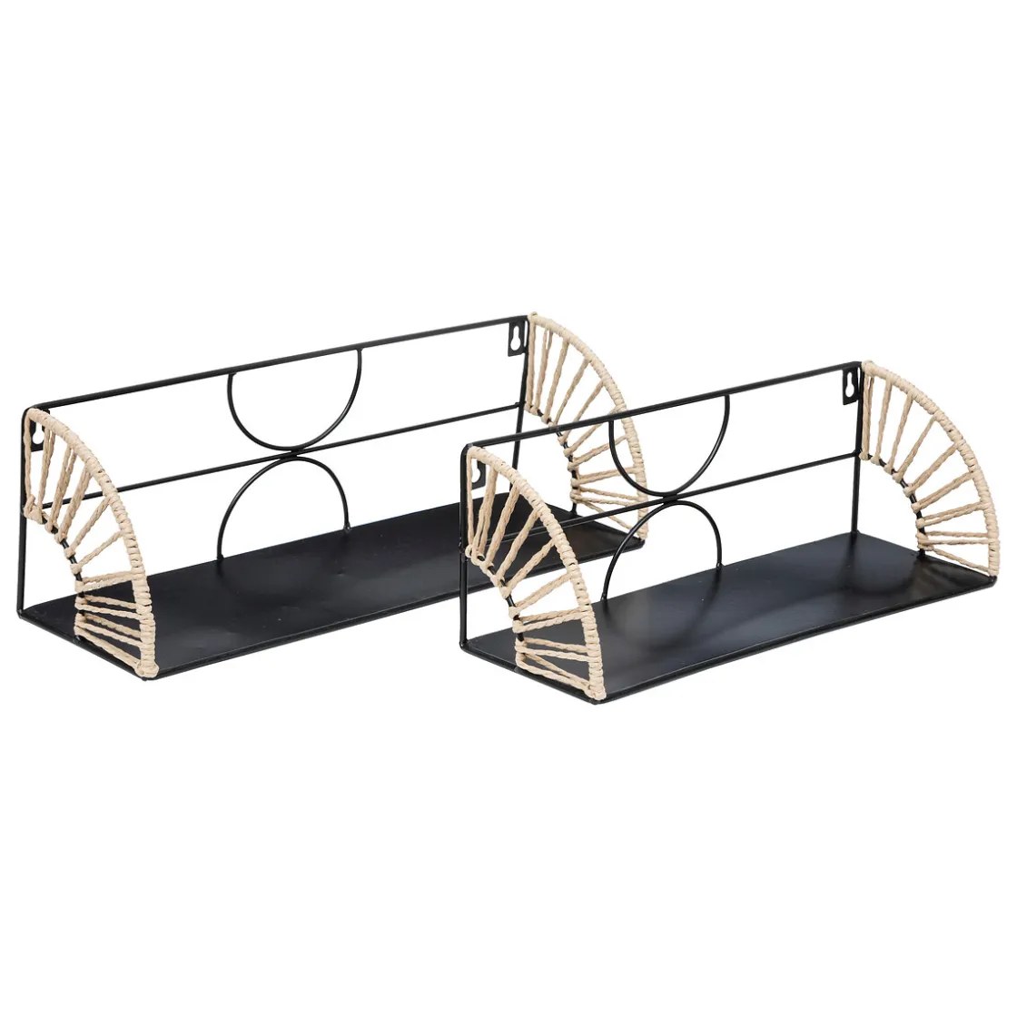 atmosphera Lienzos Y Cuadros Decorativos|Estilo Étnico>Estante MILEVA negra 42cm