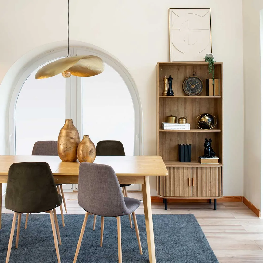 atmosphera Estantes Y Cómodas|Estilo Contemporaneo>Estantería Colva Beige De MDF 179.5cm