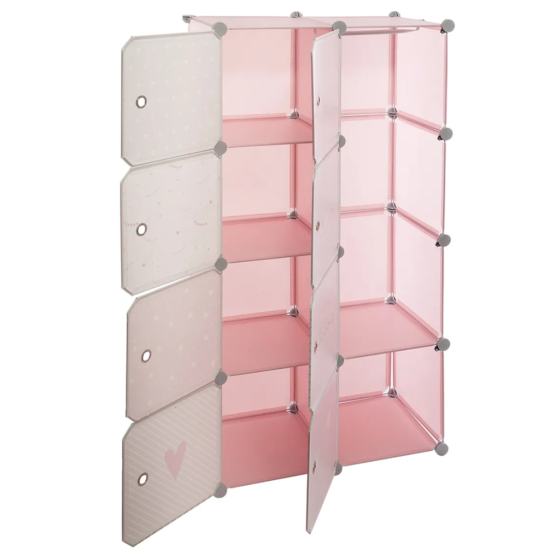 atmosphera4kids Almacenamiento>Estantería De Cubos Doble 65x31.5x125Cm