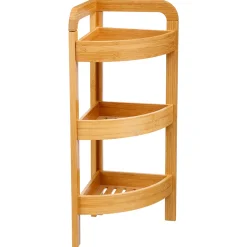 5five Muebles Con Lavabo Y Auxiliares>Estantería De Esquina C/3 Baldas Bambú