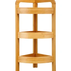5five Muebles Con Lavabo Y Auxiliares>Estantería De Esquina C/3 Baldas Bambú