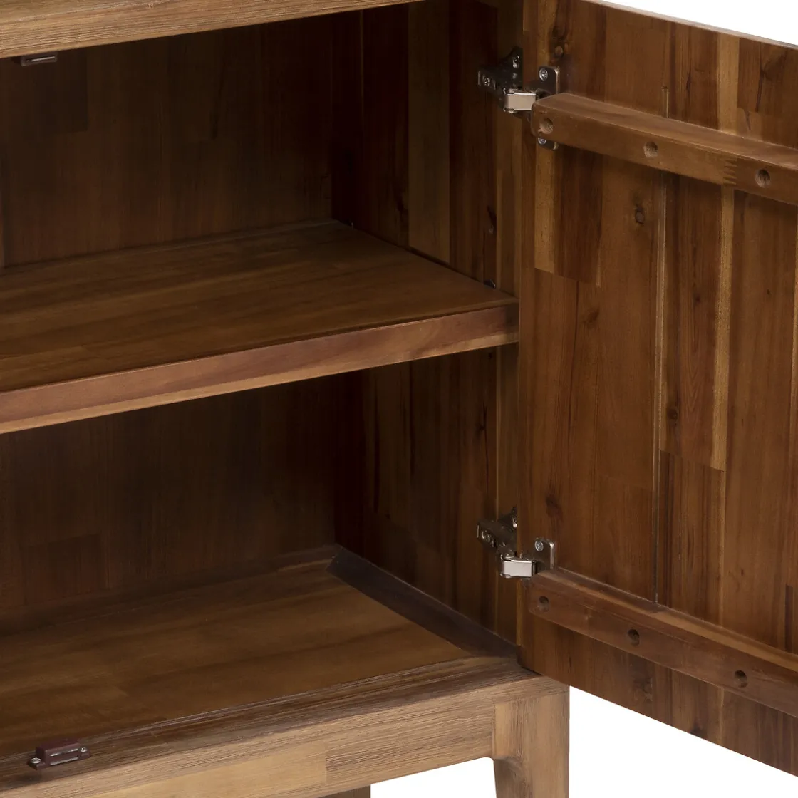 Estantes Y Cómodas|Estilo Rústico>Estantería SABOR marrón de mdf con 2 puertas 190cm