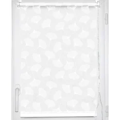 Cortinas>Estor De Tela Algodón Blanco 42x180Cm