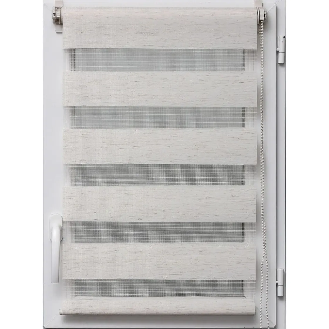 Cortinas>Estor De Tela Noche/Día Beige 42x180Cm