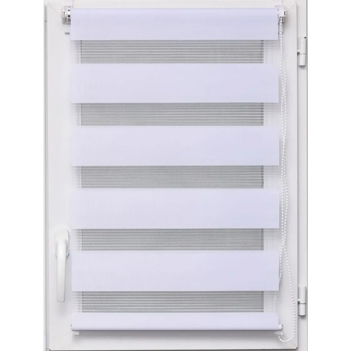 Cortinas>Estor De Tela Noche/Día Blanco 42x180Cm